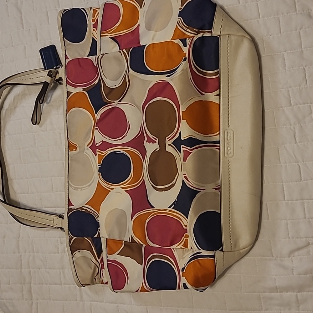 COACH Handbag 15inch wide 12inch deep, Multicolor